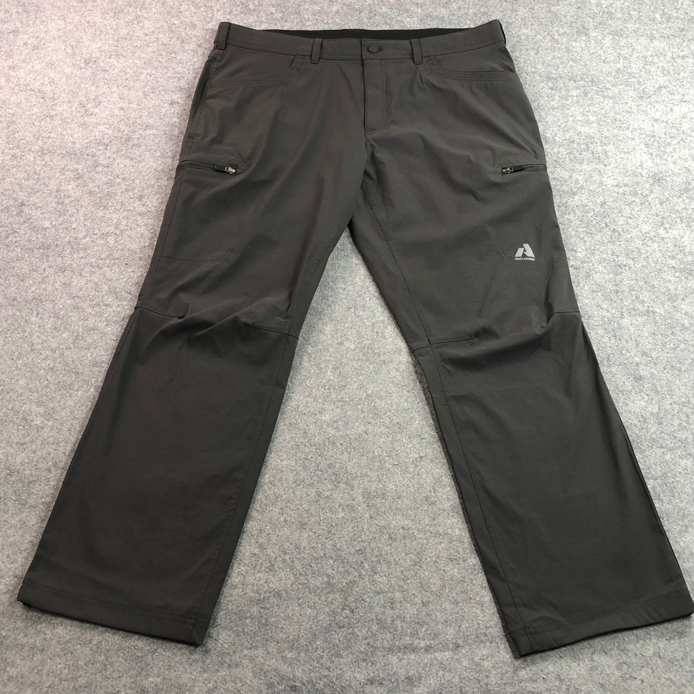 Eddie Bauer Mens Hiking Pants 38x30 Gray First Ascent Guide Stretch Water Repel